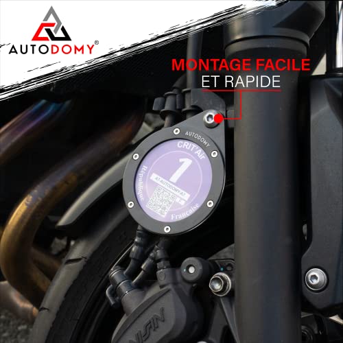 Porte-vignette Moto étanche Yicare - Anti-vol Métal Pour Scooter Et Moto