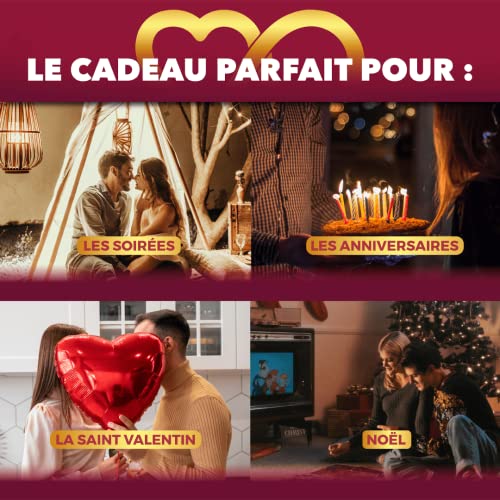 Jeu De Société OSMOOZ Red - Jeu De Couple | 180 Questions & Défis | Cadeau Saint-Valentin Original