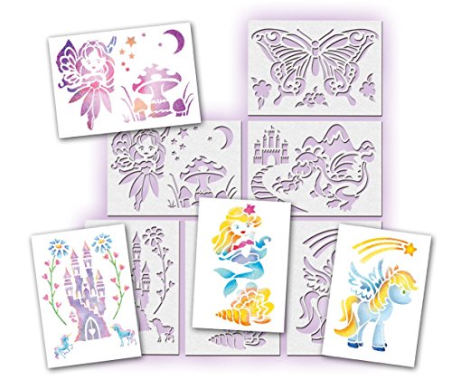 Lansay Blopens Set Activités Bébés Animaux – Feutres à Souffler, Pochoirs Réutilisables, Kit Aérographie, Cadeau Enfant 5 Ans