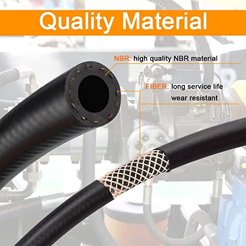 Tuyau Essence 8 Mm – 4 Mètres Durite Carburant Silicone 4 Mm Intérieur, Résistant Diesel & Essence