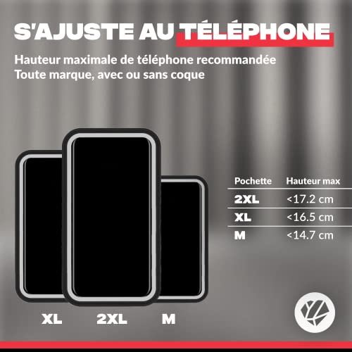 Shapeheart Support téléphone à pochette magnétique détachable pour vélo Shapeheart Support téléphone à pochette magnétique détachable pour vélo